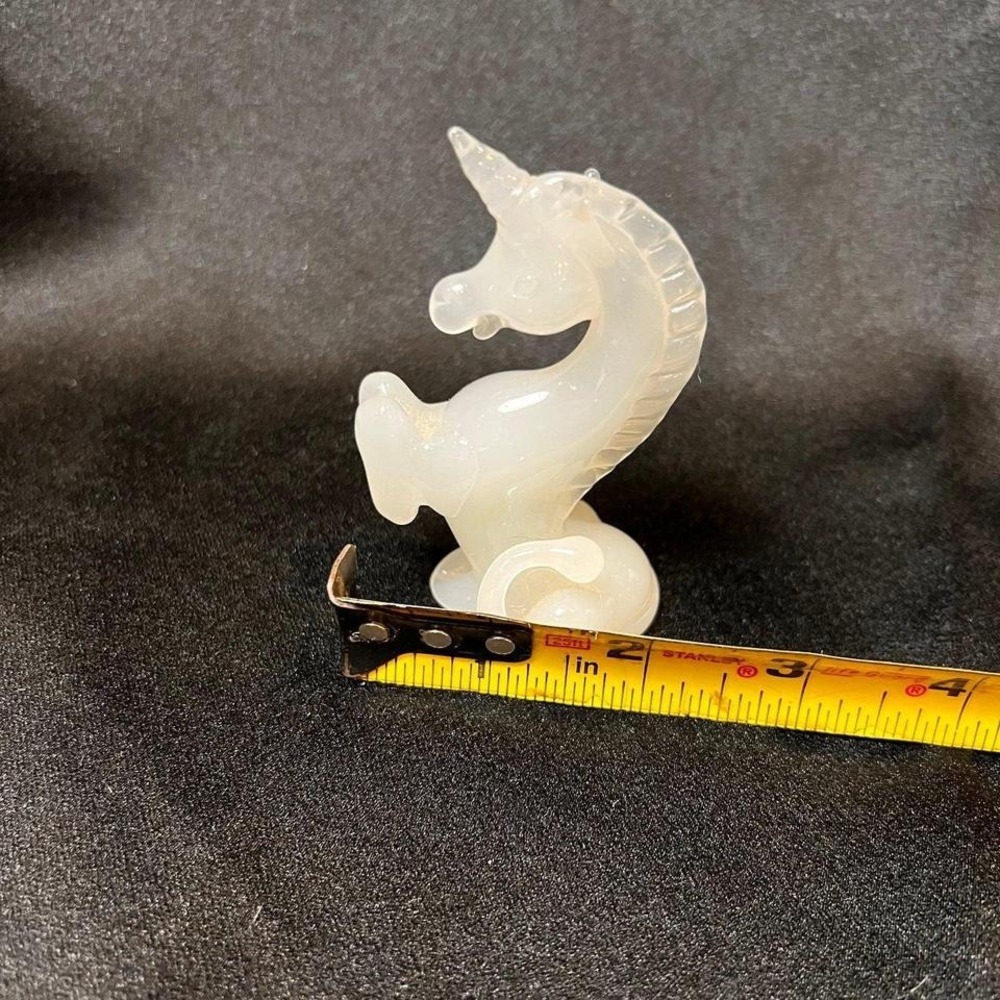 Unbranded Unicorn Figurine Unisex OS White Excellent Hand Carved Stone Decor - Picture 4 of 7